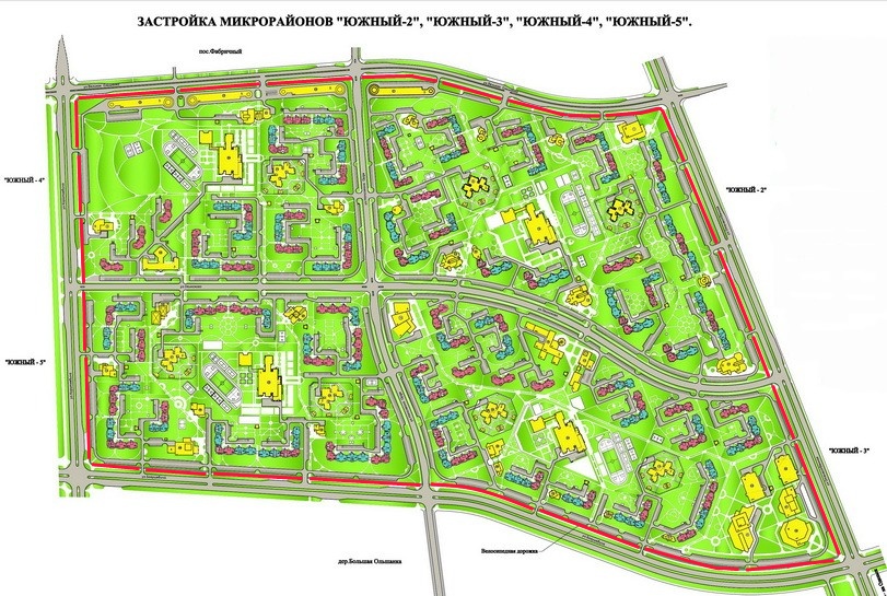 План застройки грандичи 1 в гродно микрорайона